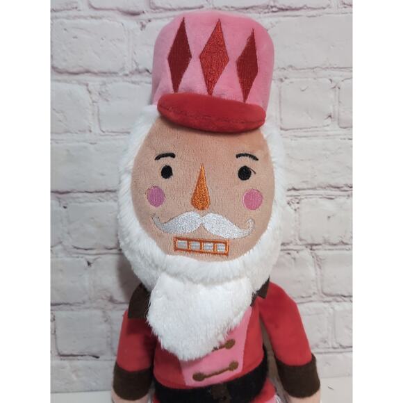 Nutcracker Sugarplum Dreams Plush 19" Shelf Sitter Red Pink Soldier Christmas - Picture 2 of 11